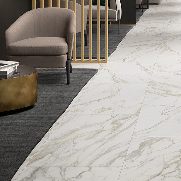 Unicom Starker Muse 2.0 Calacatta Gold Tiles