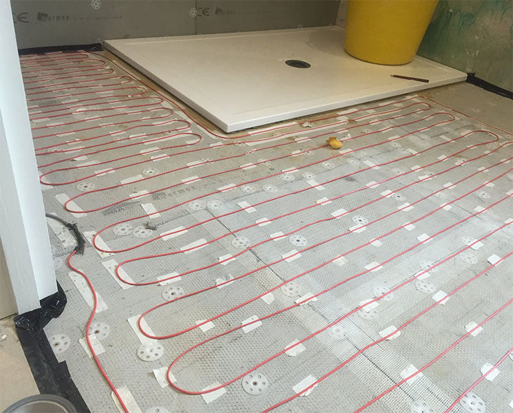 The loose heating wire is generally used for irregularly shaped areas, like bathrooms.