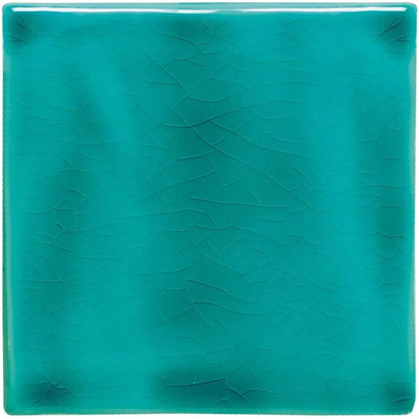Winchester Classic Deep Turquoise Field Tile (crazed finish) 12.7 x 12.7cm