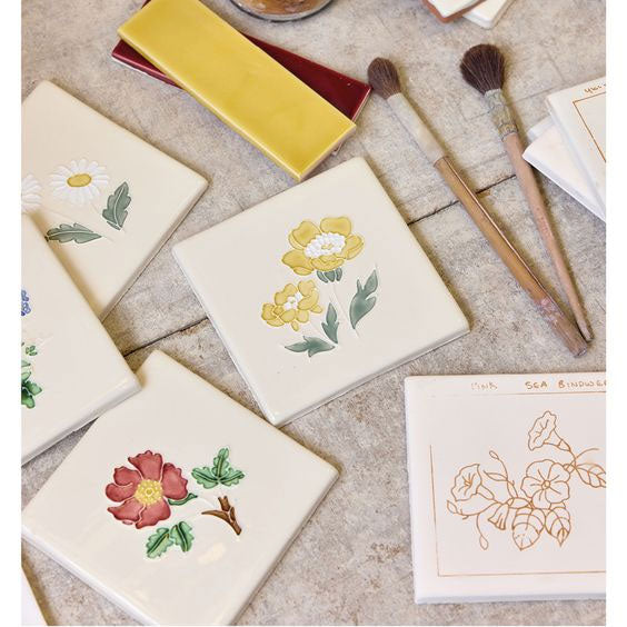 Winchester Classic Floral Tubelined Buttercup 12.7 x 12.7cm