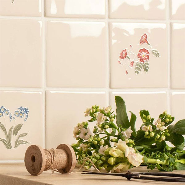 Winchester Classic Floral Tubelined Sea Bindweed 12.7 x 12.7cm