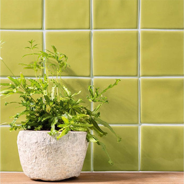 Winchester Classic Olive Field Tile 12.7 x 12.7cm