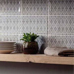 Winchester Residence Fabrique Coraline Dove Grey Tile 10 x 20cm