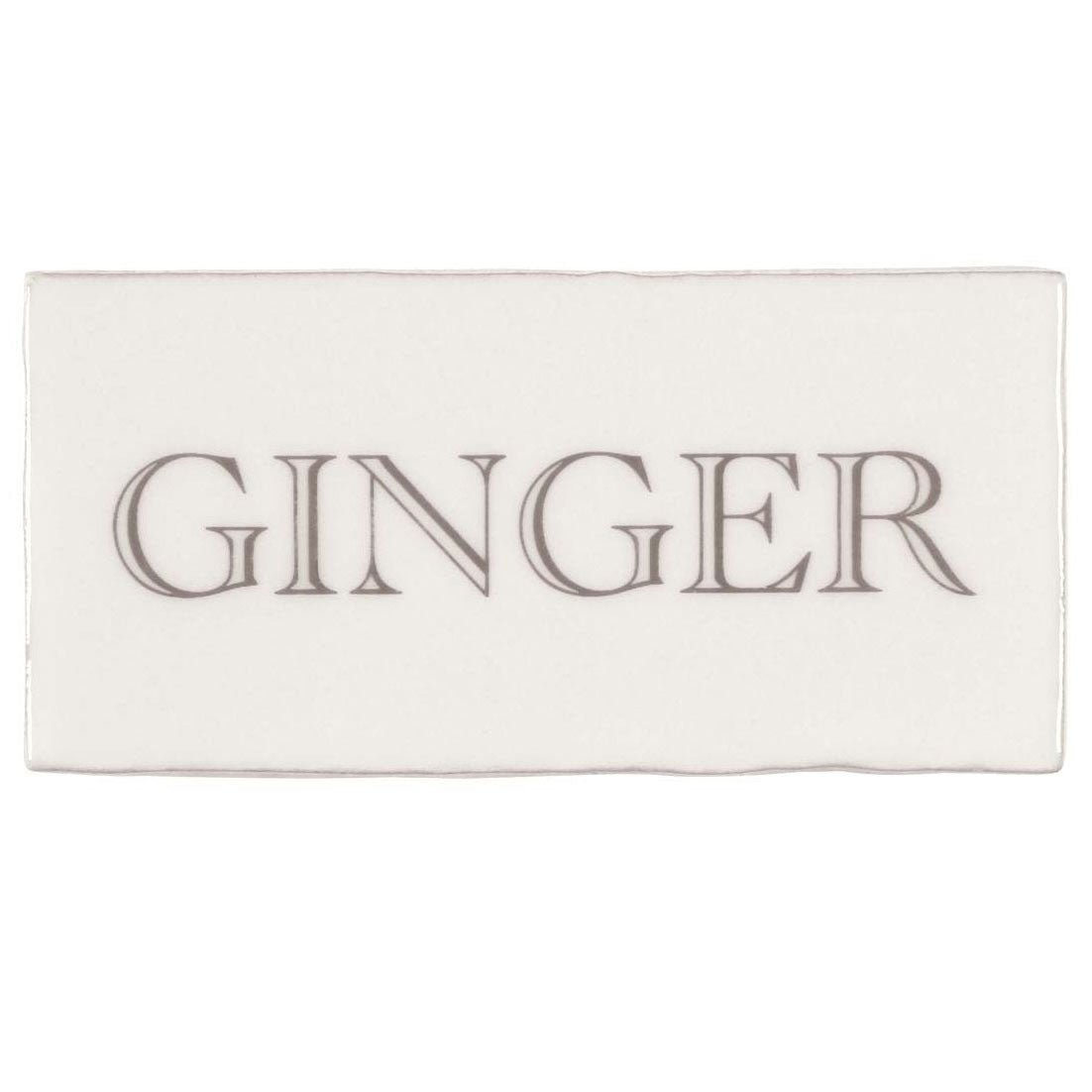 Winchester Residence Ginger in Grey on Cotton Half Tile 13 x 6.3cm