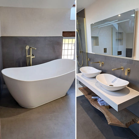 A Sophisticated Bathroom Renovation in Leighton Buzzard by Tabo