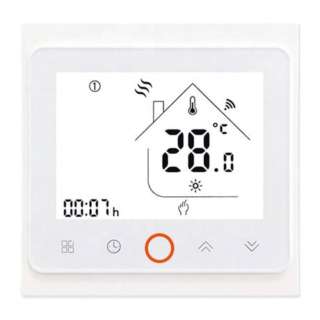 Warmsole 7 Day Programmable Thermostat - White