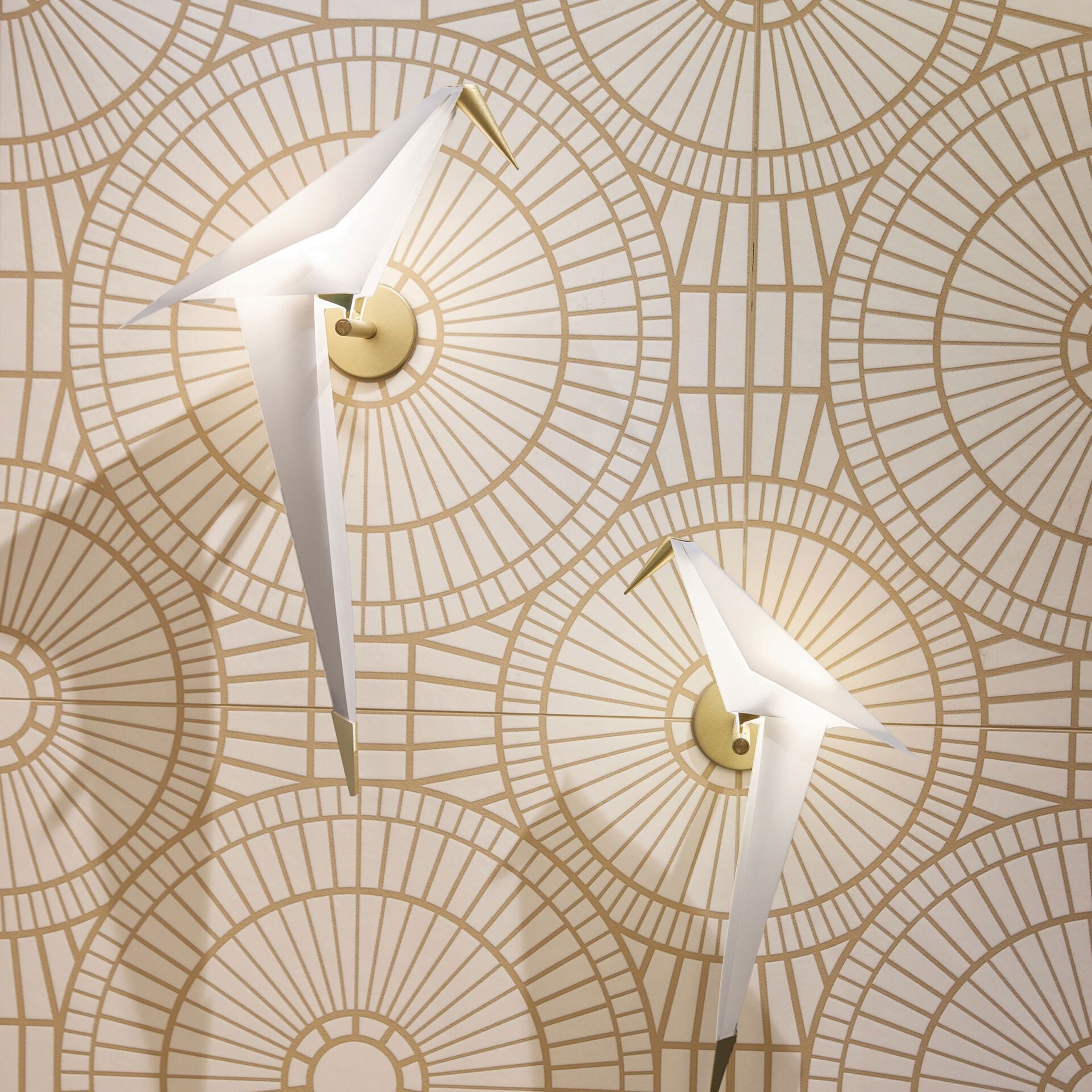 ABK Moooi Nesting Room Decor Hypnotic Owl Gold Wall & Floor Tiles