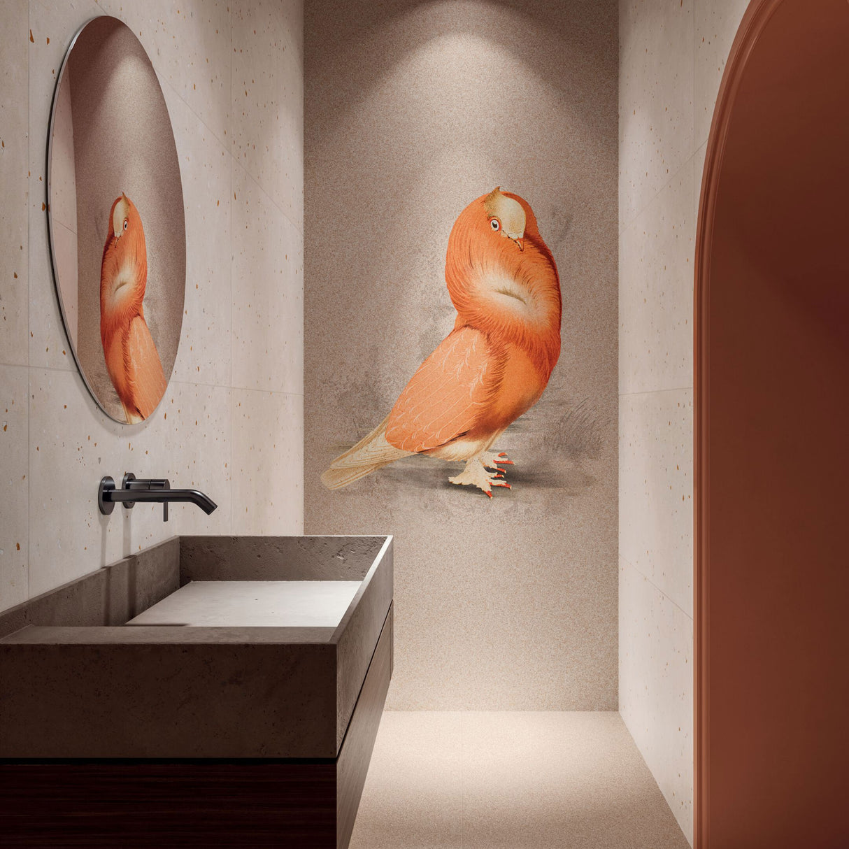 ABK Moooi Nesting Room Egg Scape Ivory Wall & Floor Tiles