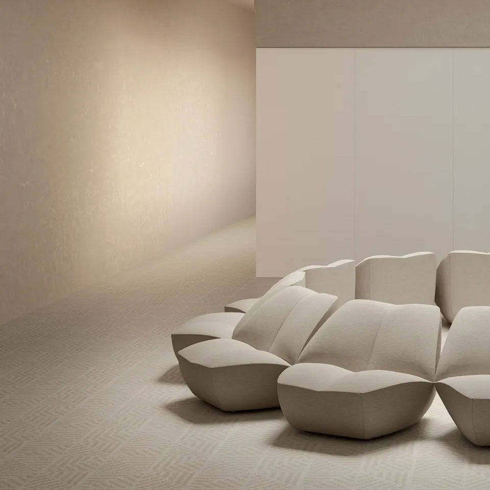ABK Moooi Nesting Room Sandy Reiki Rhea Ivory Wall & Floor Tiles 60 x 60cm