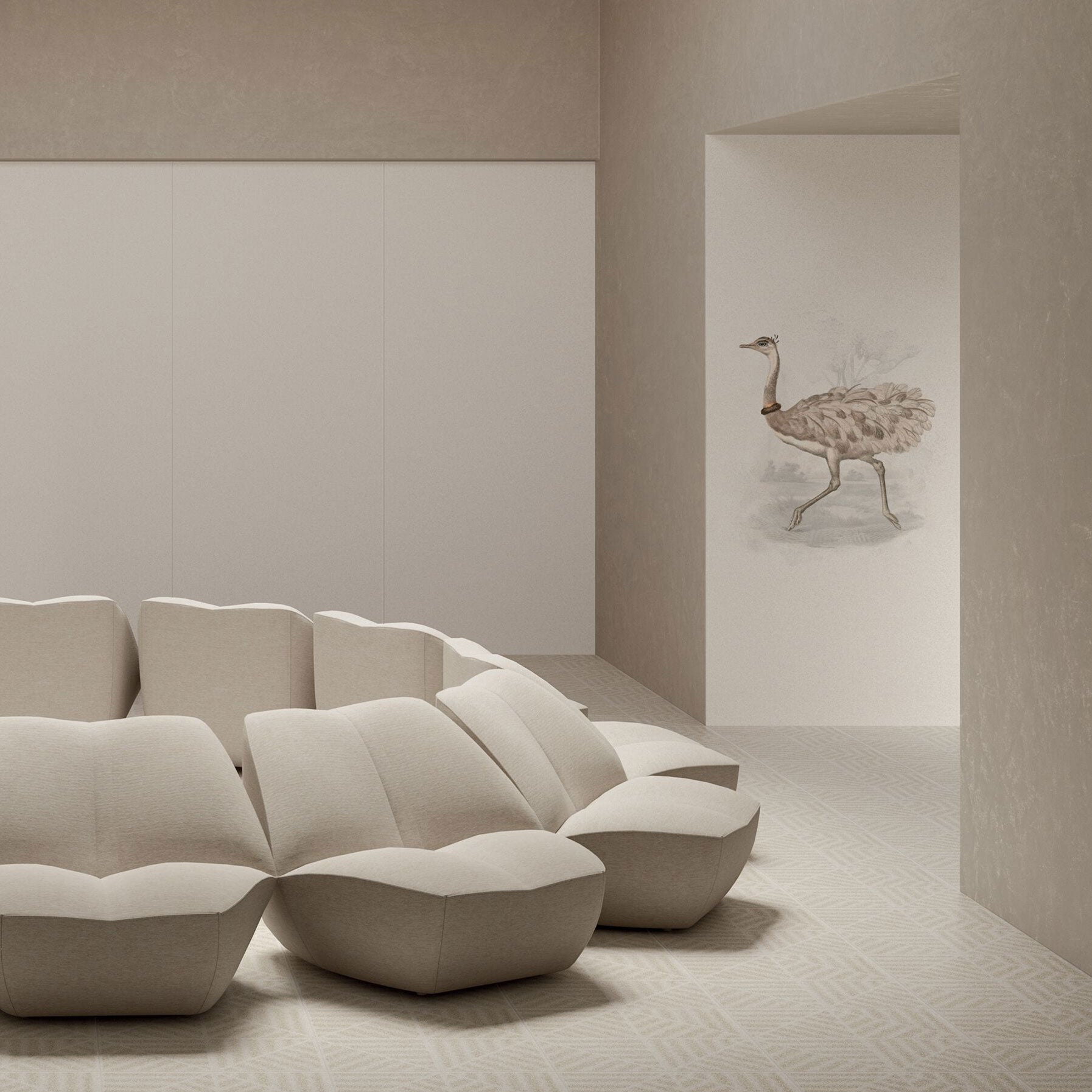ABK Moooi Nesting Room Special Edition Reiki Rhea Wall Tile 120 x 280cm
