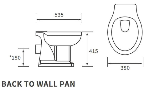 Tabo Primrose Back To Wall WC 
