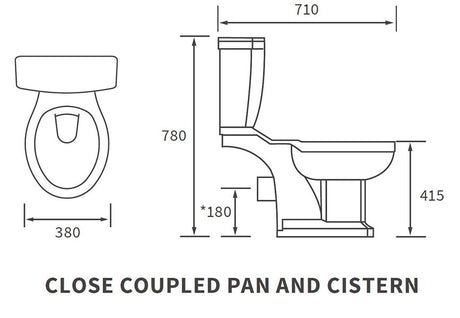 Tabo Primrose Brushed Brass C/C WC & Standard Soft Close Seat