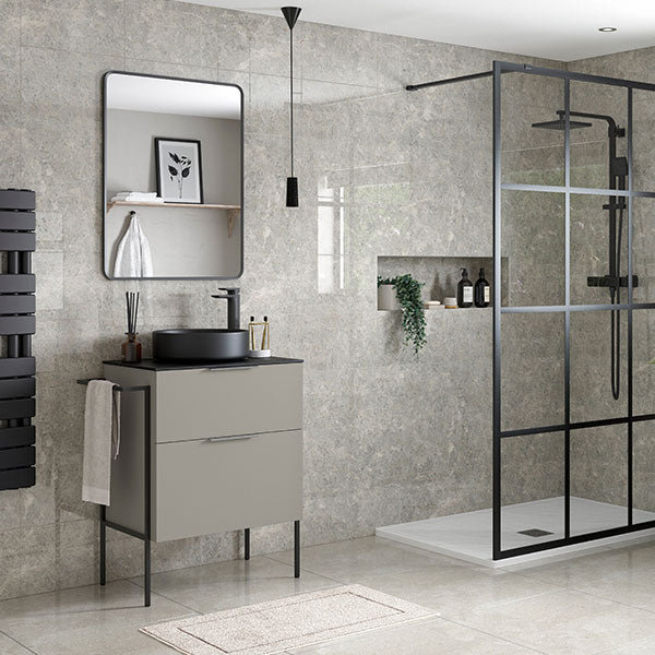 Tabo Milan Matt Latte 2 Drawer Basin Unit