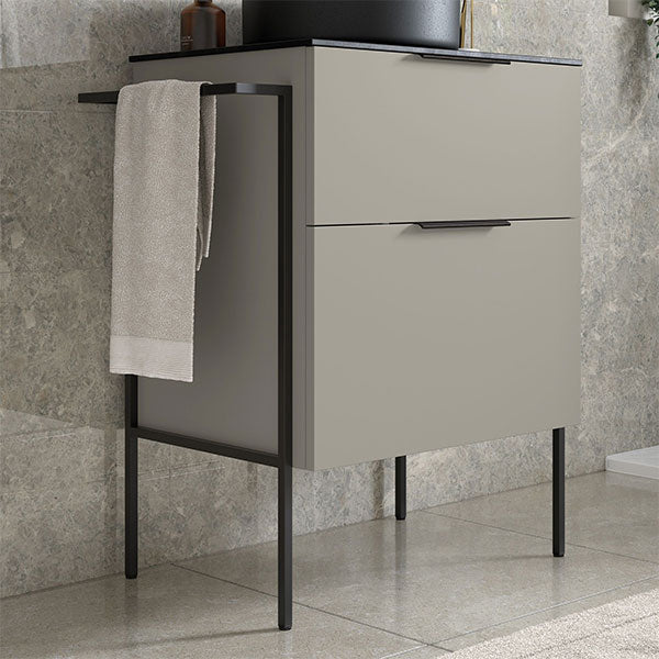 Tabo Milan Matt Latte 2 Drawer Basin Unit