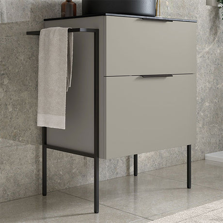 Tabo Milan Matt Latte 2 Drawer Basin Unit