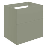 Tabo Milan Matt Olive Green Wall Hung 2 Drawer Basin Unit 590mm