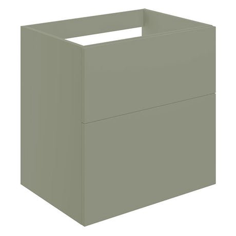 Tabo Milan Matt Olive Green Wall Hung 2 Drawer Basin Unit 590mm