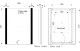 Tabo Cosmos Front-Lit LED Mirror 600 x 800mm