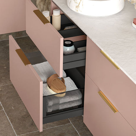 Tabo Brushed Brass Furniture Handles