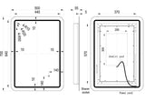 Tabo Motion Front-Lit LED Mirror 500 x 700mm