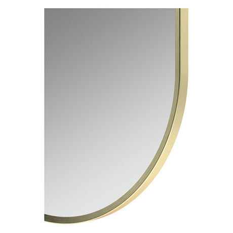 Tabo Moon Brushed Brass Obround Mirror 800 x 400mm