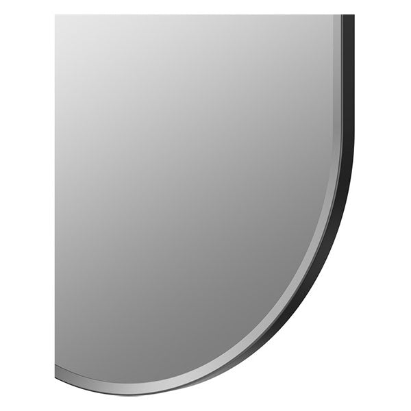 Tabo Moon Matt Black Obround Mirror 800 x 400mm