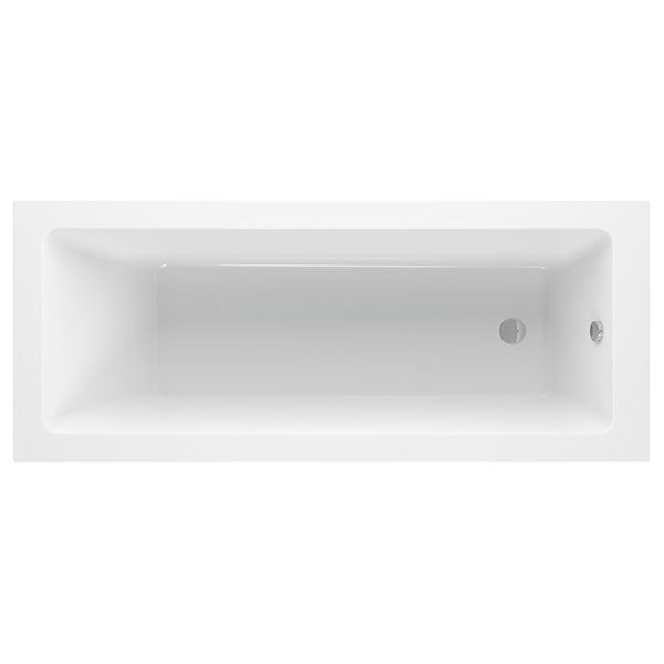 Apollo Holloway Square Single Ended Supercast Bath 1700 x 750 x 550mm