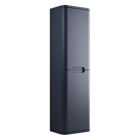 Tabo Magenta Matt Indigo Wall Hung 2 Door Tall Unit 350mm