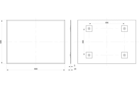 Tabo April Rectangle Mirror 600 x 800mm