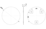 Tabo April Round Mirror 500 x 500mm