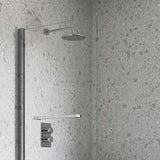 Tabo Single Straight Edge Bath Screen with Rail