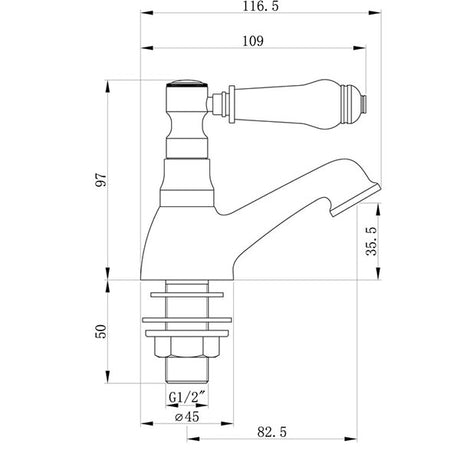 Tabo Lawrence Basin Pillar Taps