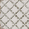 Arteva Antique Grey Patterned Matt Tile 20 x 20cm