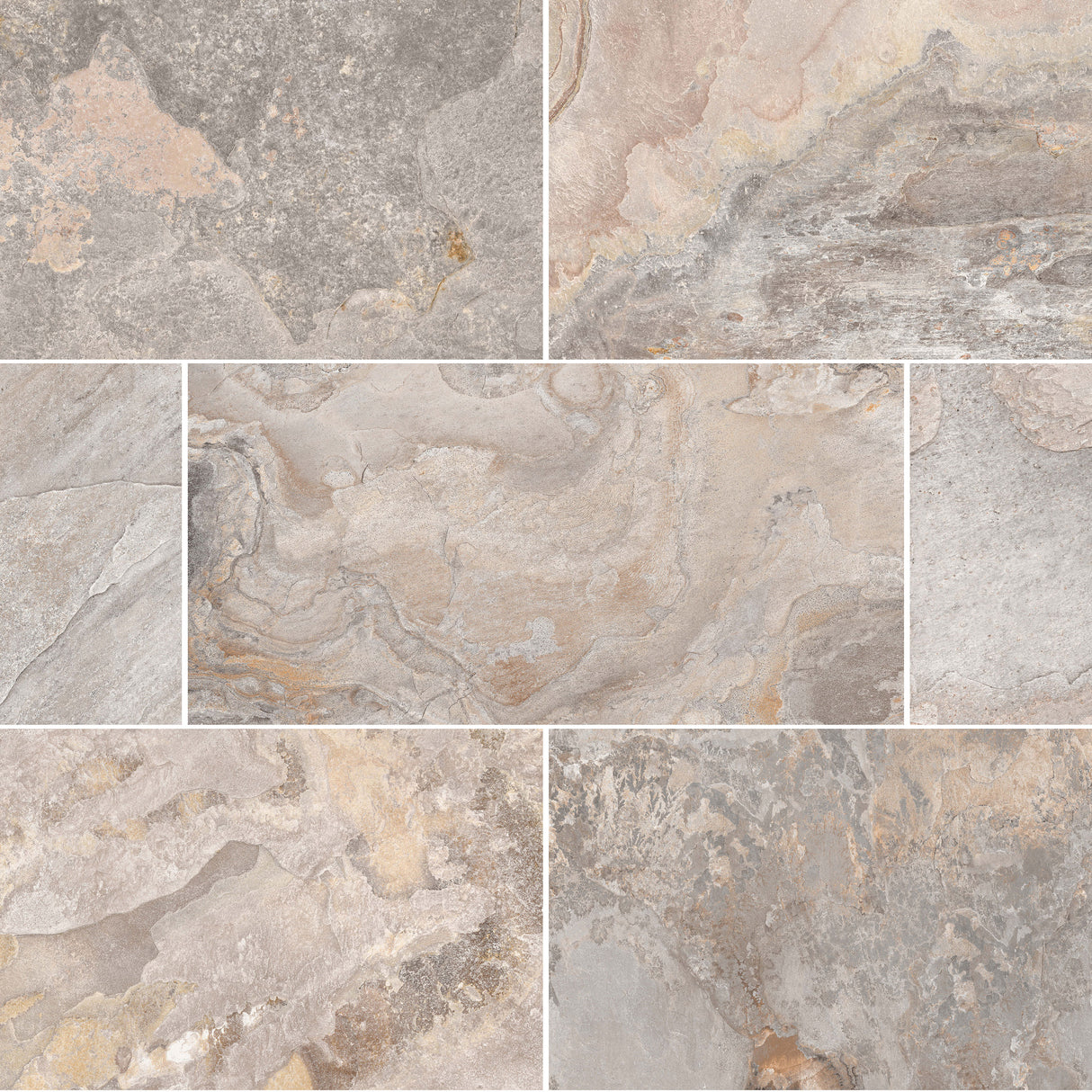 Aurora Gris Rectified Matt Tiles