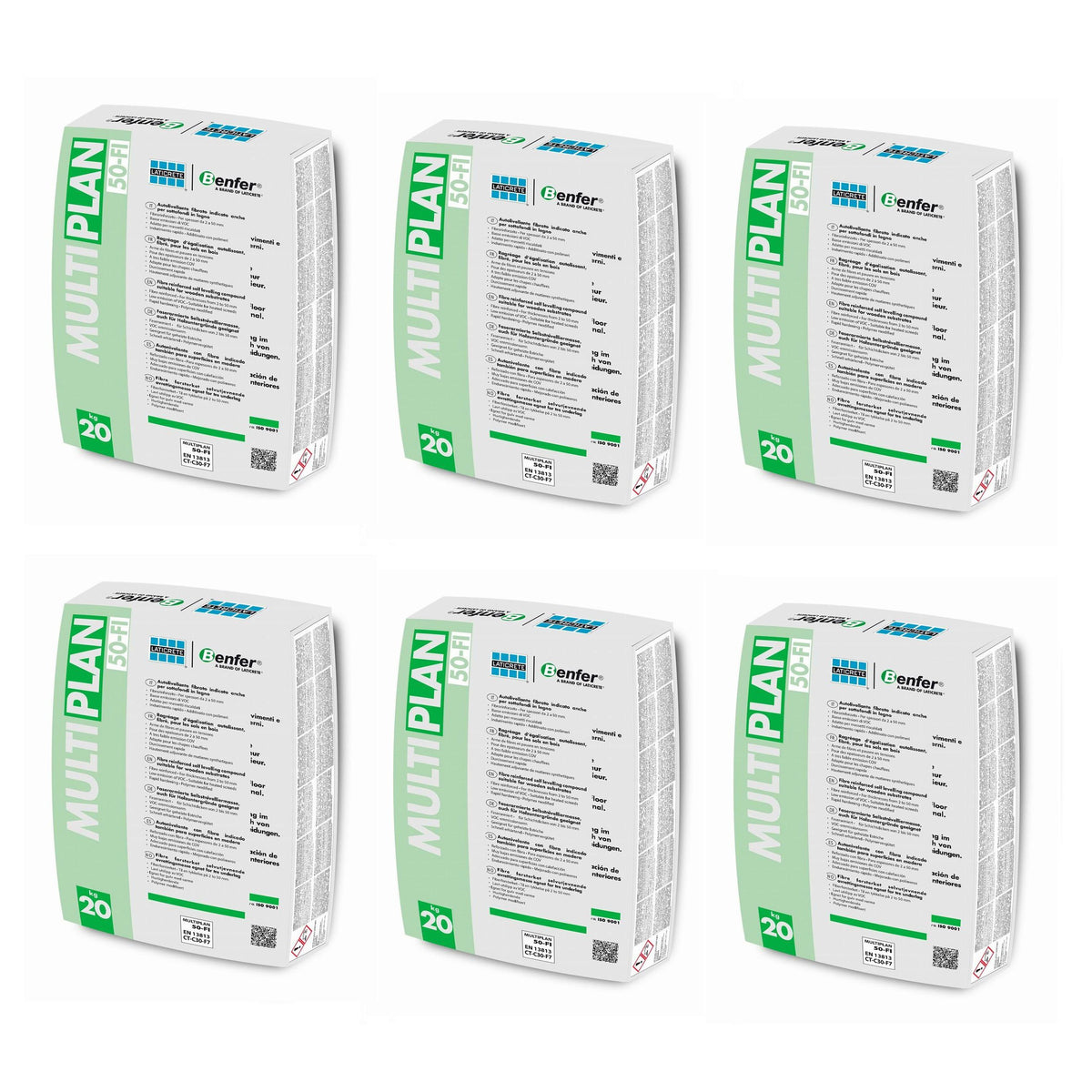 Benfer Multiplan-50 FI Levelling Compound 20kg - Pallet of 50 Bags ...