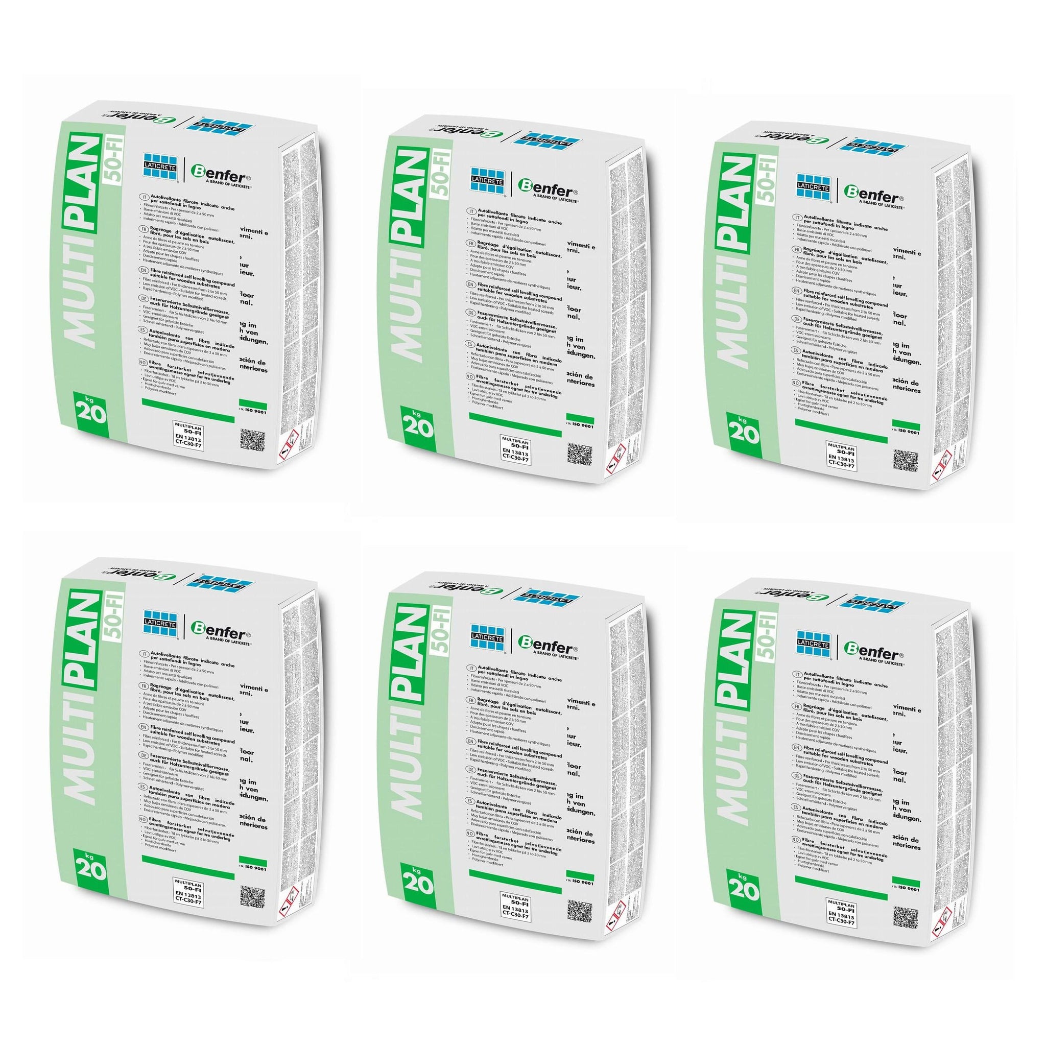 Benfer Multiplan-50 FI Levelling Compound 20kg - Pallet of 50 Bags