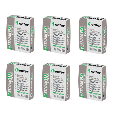 BenferFix Rapido Grey Tile Adhesive 20kg - Pallet of 50 Boxes