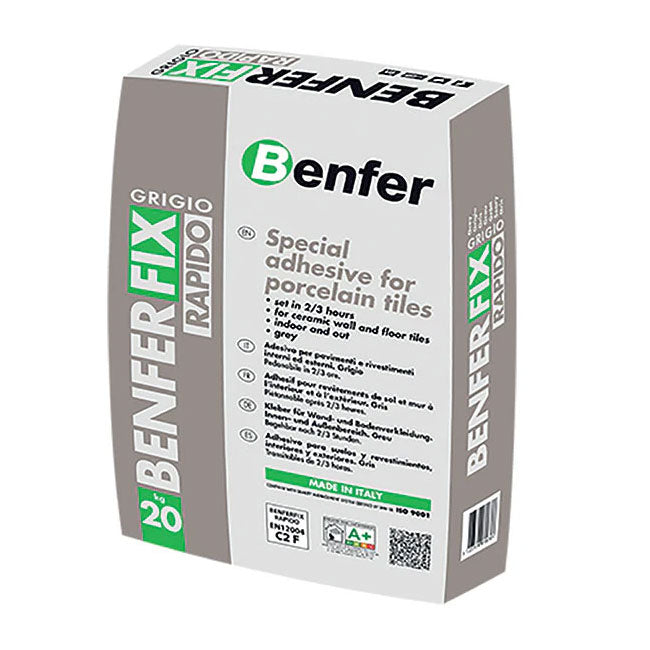 BenferFix Rapido Grey Tile Adhesive 20kg