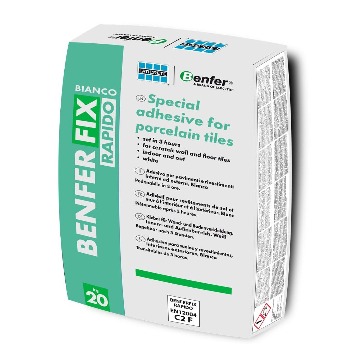 BenferFix Rapido White Tile Adhesive 20kg