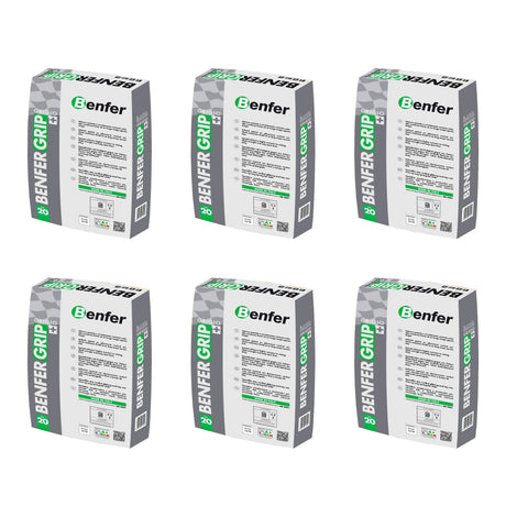BenferGrip+ Grey Tile Adhesive 20kg - Pallet of 50 Boxes