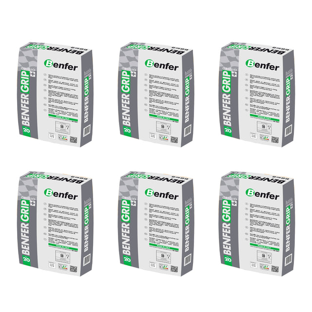BenferGrip+ Grey Tile Adhesive 20kg - Pallet of 50 Boxes