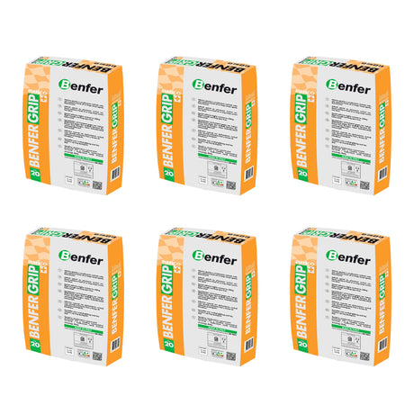 BenferGrip+ White Tile Adhesive 20kg - Pallet of 50 Boxes