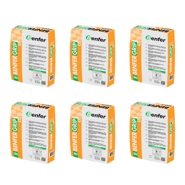 BenferGrip+ White Tile Adhesive 20kg - Pallet of 50 Boxes