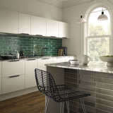 Bond Ash (& Green) Gloss Ceramic Wall Tiles