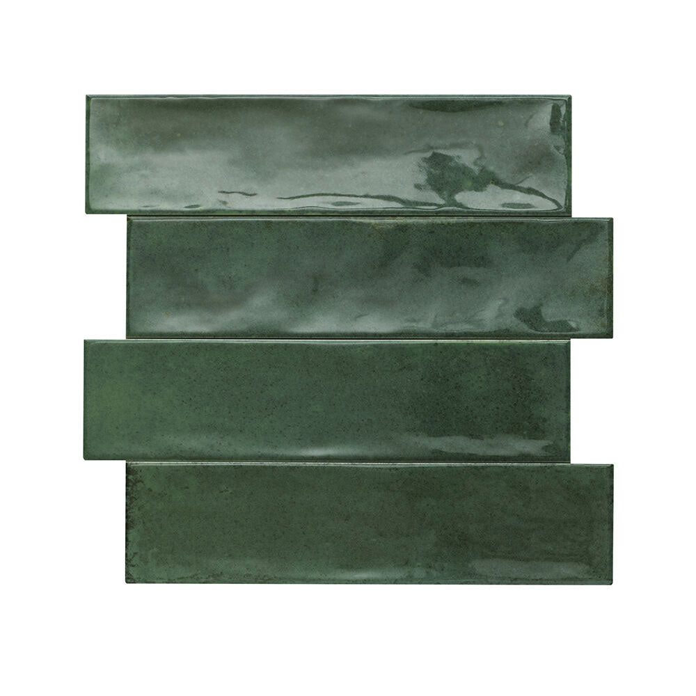 Bond Green Gloss Ceramic Wall Tiles 75 x 300mm