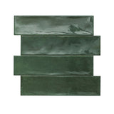 Bond Green Gloss Ceramic Wall Tiles 75 x 300mm