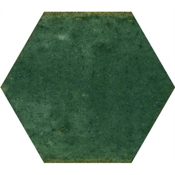 Bond Green Hexagon Gloss Ceramic Wall Tile 150 x 173mm