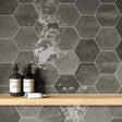 Bond Ash Hexagon Gloss Ceramic Wall Tiles