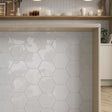 Bond White Hexagon Gloss Ceramic Wall Tiles