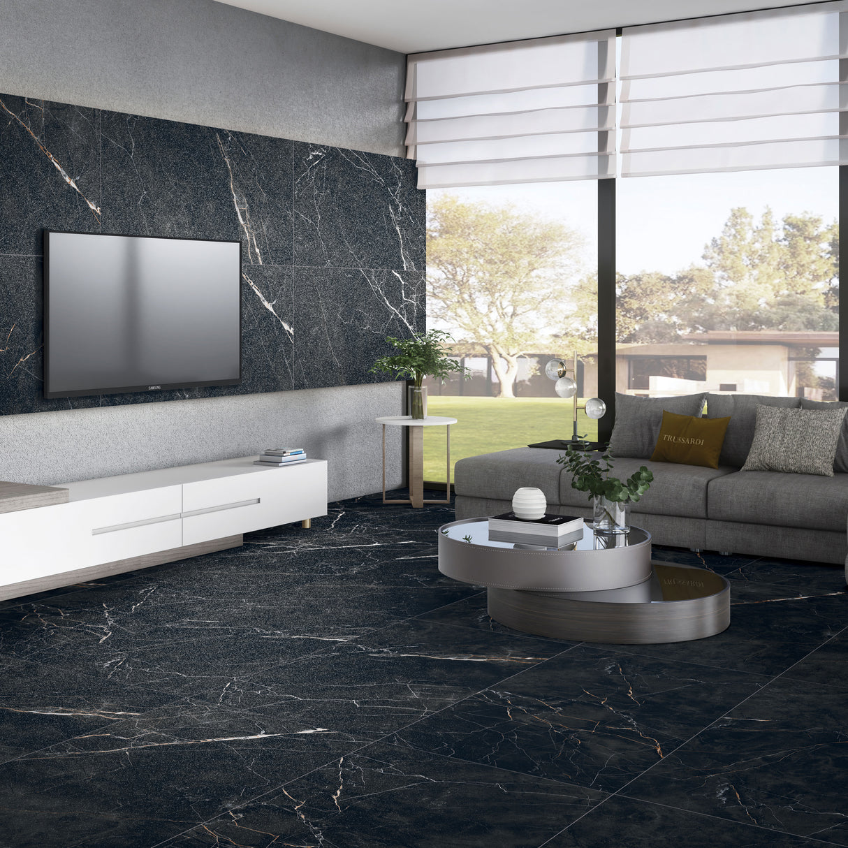 Bravura Black Matt Tiles 60 x 120cm